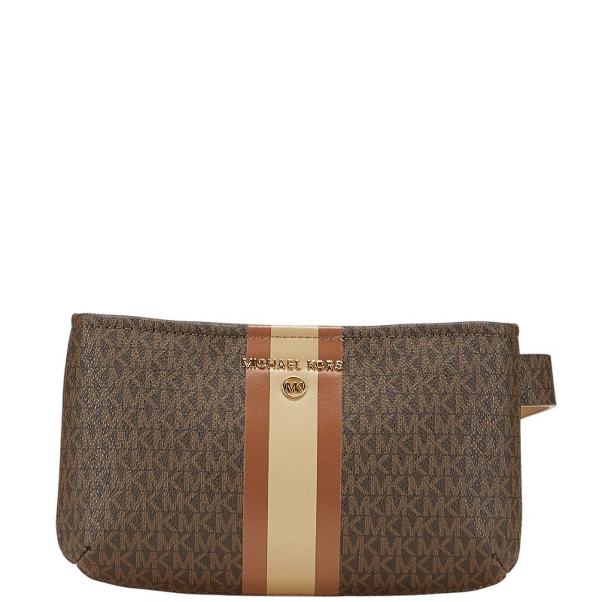 Michael Kors Mk Monogram Waist Bag/Body Bag 556203 Brown Women's